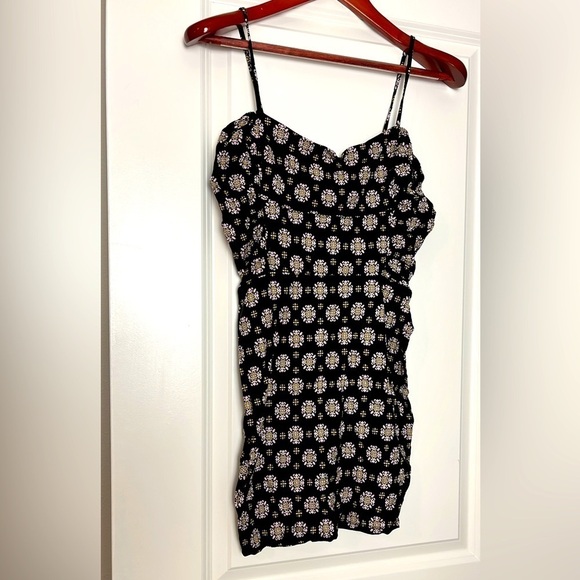 Free People Center of Attention Black Combo Mini Dress - Picture 2 of 5
